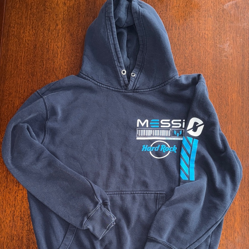 Hard Rock Cafe Navy Hoodie - Messi